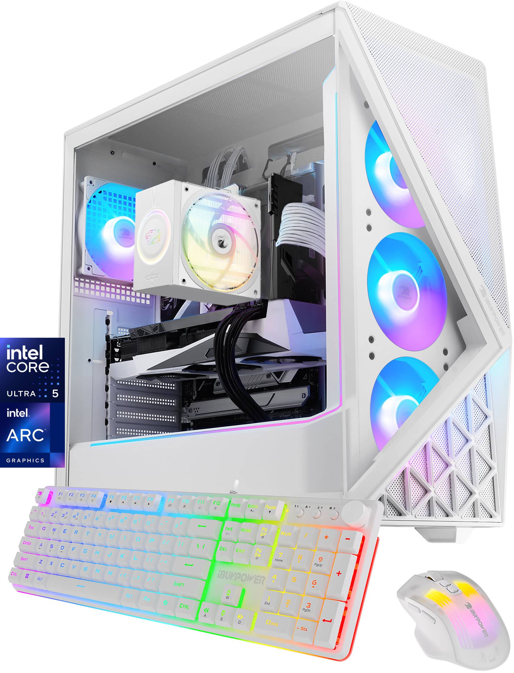 iBUYPOWER Slate SWI5I5701 white desktop