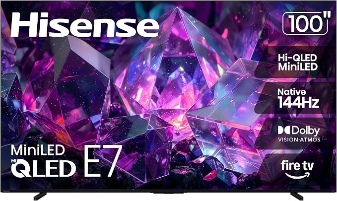Hisense 100E7SF 100-inch 4K 144Hz native TV