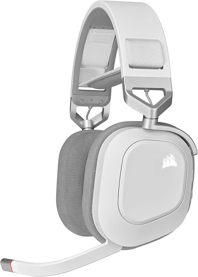 Corsair HS80 RGB Wireless gamingheadset White