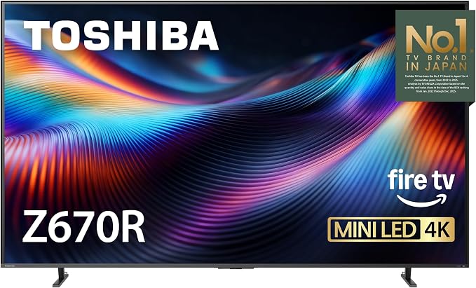Toshiba 55-inch Z670R 4K 144Hz MiniLED QLED TV