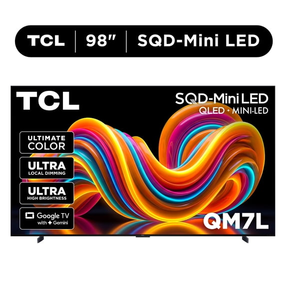 TCL 98-inch 98QM7L 4K SQD MiniLED QLED TV