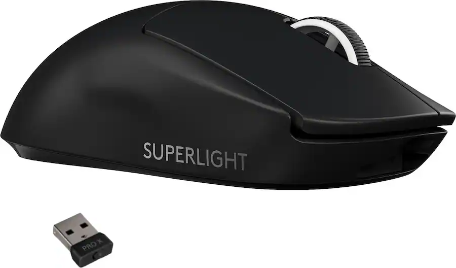 Logitech PRO X Superlight wireless mouse — black