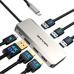 WAVLINK triple-display USB-C docking station