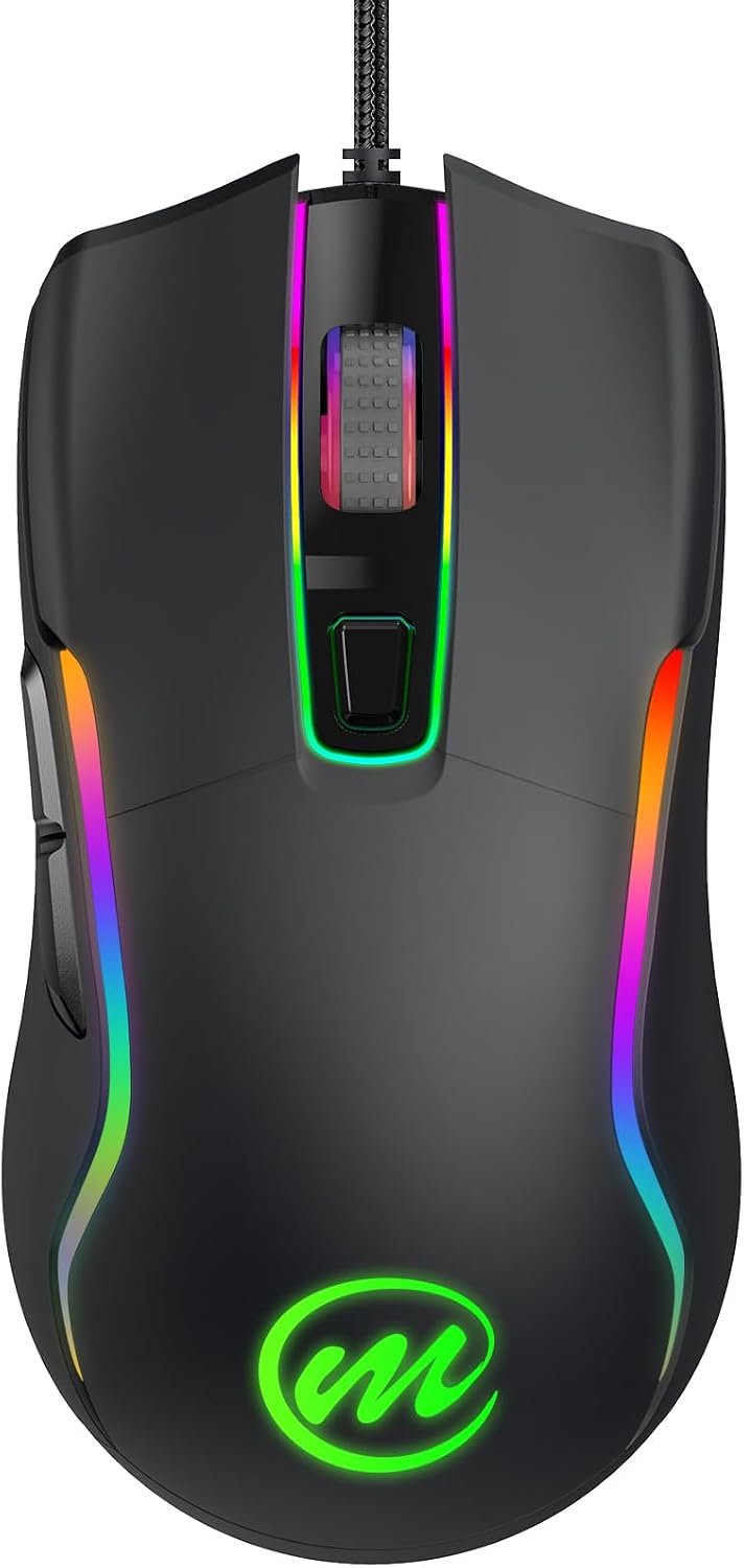 memzuoix wired RGB 12800 DPI mouse