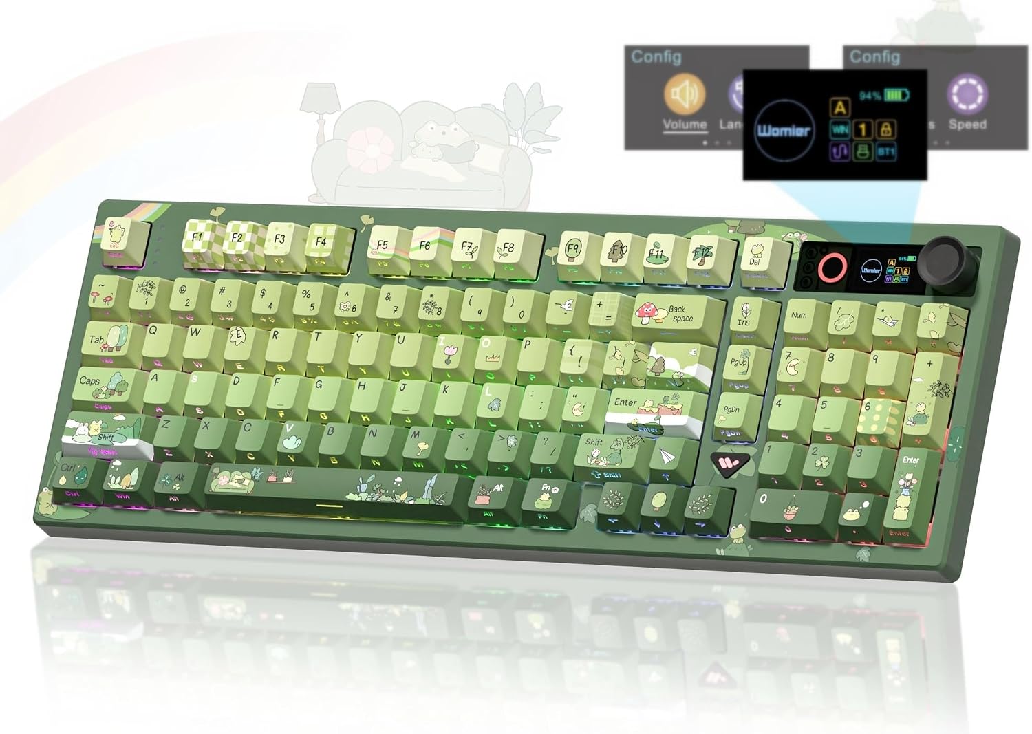 Womier L98 mechanical keyboard — Frog