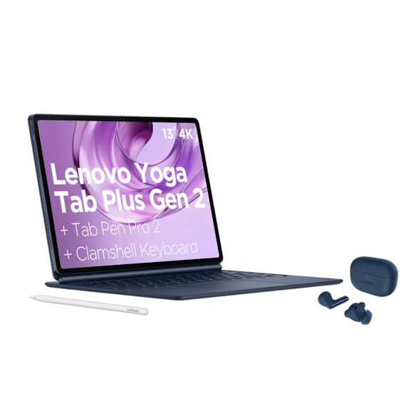 Lenovo Yoga Tab Plus Gen 2 12GB/256GB with keyboard, pen and earbuds