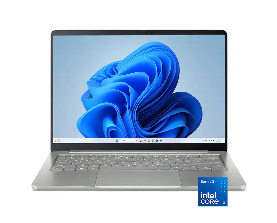 Acer Swift Air14 SFA14-I31-58V8: Intel Core5 320, Integrated Intel Graphics, 8GB LPDDR5X onboard, 512GB PCIe4 NVMe SSD