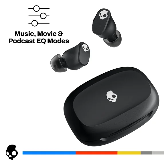 Skullcandy Smokin Buds 360 XT — Black /truewireless /20hrtotal /IPX4 /newUS