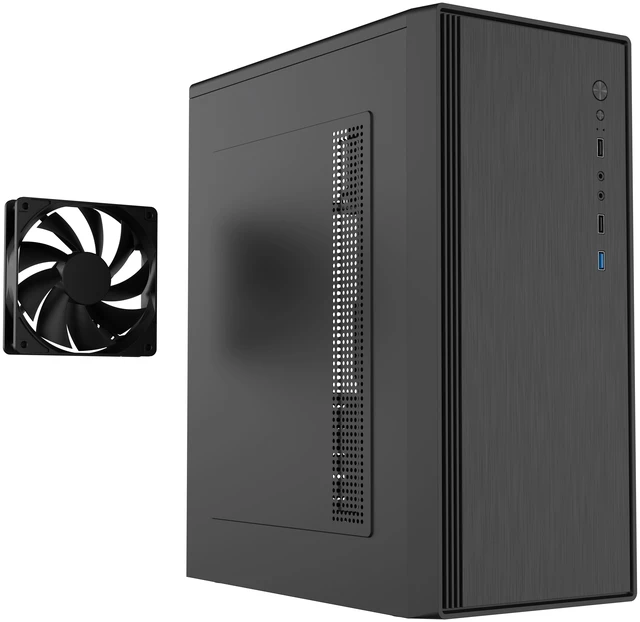 DIYPC DIY-V3-ATX Black Steel ATX Mid-Tower Case, 1 x 120mm Rear Fan