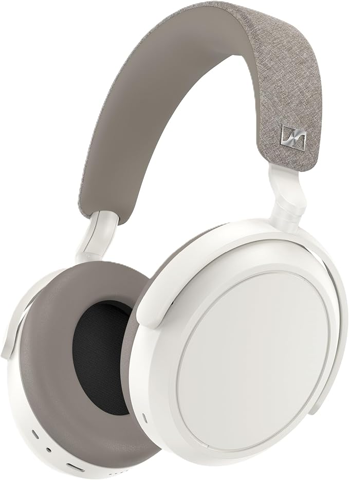 Sennheiser Momentum 4 Wireless ANC Headphones — White, Up to 60-hour Battery