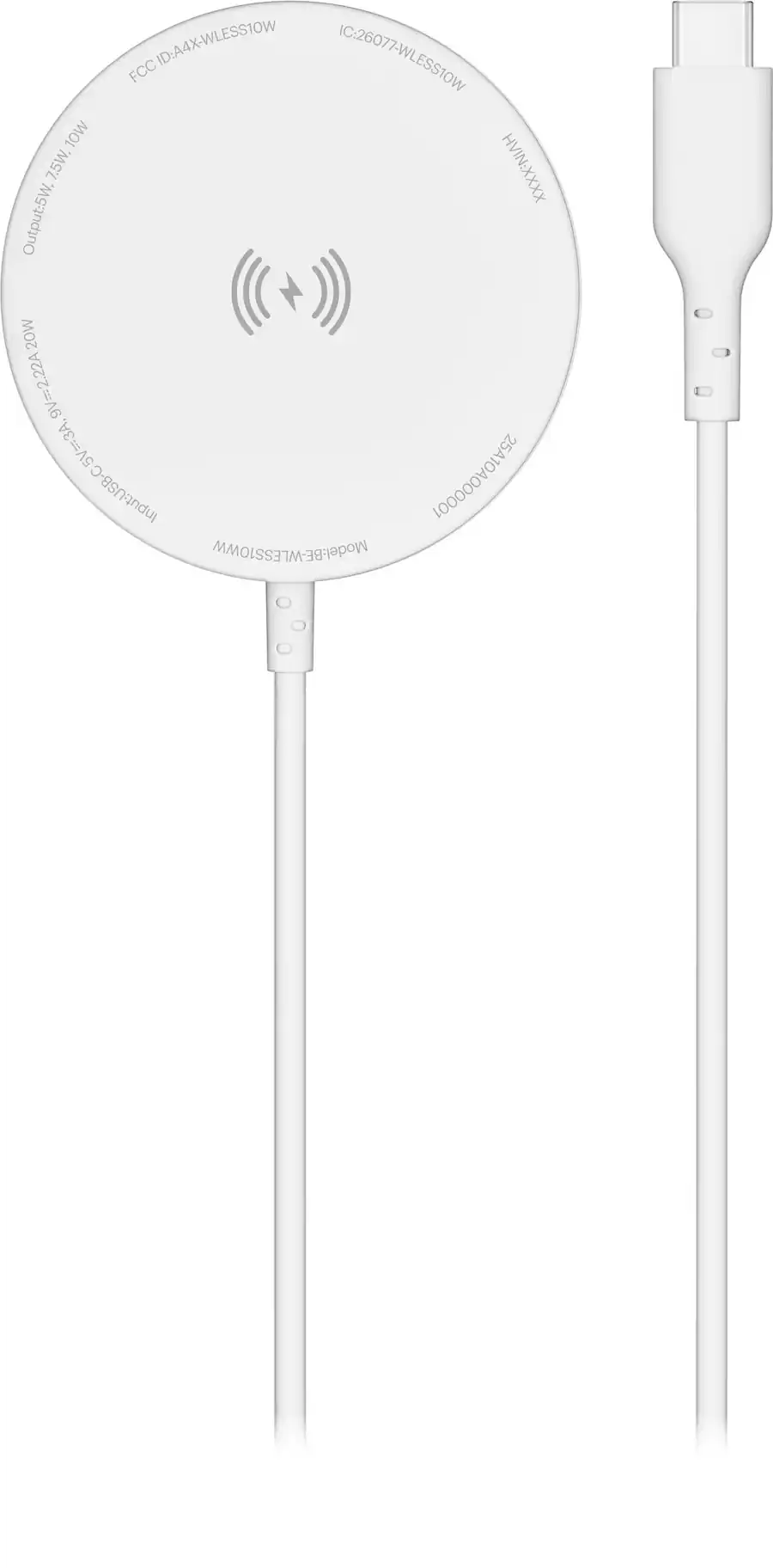 Best Buy essentials 10W Magnetic Qi Charger, White — $6.98 delivered