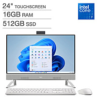 Dell All-in-One 24" Desktop - Intel Core 7 150U - FHD (1920 x 1080) Touch Display - 16GB RAM - 512GB SSD - Windows 11 Home