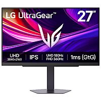 27" LG UltraGear 27G810A-B Dual Mode UHD 4K/FHD 180Hz/360Hz IPS Gaming Monitor