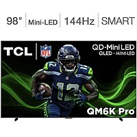 TCL 98" Class - QM6K Pro Series - 4K UHD QD-Mini LED Smart TV - Allstate 3-Year Protection Plan Bundle Included for 5 Years of Total Coverage $1299.99 B&M