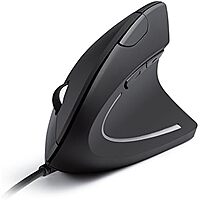 Prime Members: Anker Wired Vertical Ergonomic 5-Button Optical Mouse (Black)