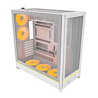 [Micro Center] Montech HS01 PRO ARGB ATX Mid-Tower Computer Case w/ 5 x ARGB PWM Fans (White) $66.51 + Free Store Pickup