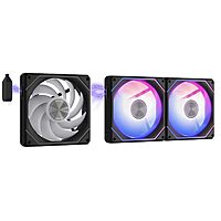 3-Pack 120mm darkFlash G24 Magnetic ARGB PC Case Fans (Black)