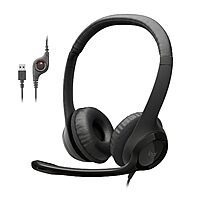Logitech H390 On-Ear USB-A Headset w/ Noise-Cancelling Mic