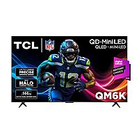 65" TCL QM6K Series Mini LED QLED 4K HDR (65QM6K, 2025 Model)