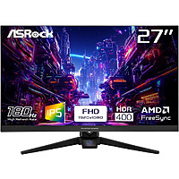 $96.77: ASRock Phantom Gaming 27 inch Full HD FHD 180Hz IPS AMD FreeSync HDR400 Gaming Computer Monitor with Swivel & Tilt stand PG27FFT1A at Newegg