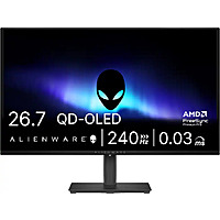 27" Alienware QD-OLED 1440p 240Hz Gaming Monitor