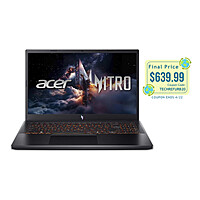 Acer Nitro V (Cert. Refurb): 15.6” FHD IPS 165Hz, i5-13420H, RTX 5050, 16GB DDR4, 512GB SSD