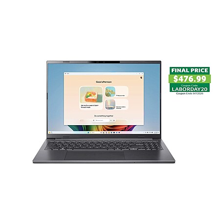Refurbished Acer Aspire 16 Touch, Core Ultra 5 226V, 16GB RAM, 1TB SSD