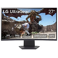 LG 27GS60QC-B Ultragear 27-inch Curved Gaming Monitor QHD (2560x1440) 180Hz 1ms Black $169.00; 32-inch